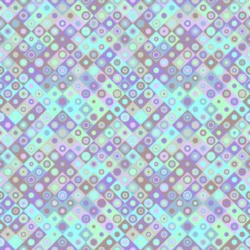 Colorful seamless circle mosaic pattern background design Ilustração Stock