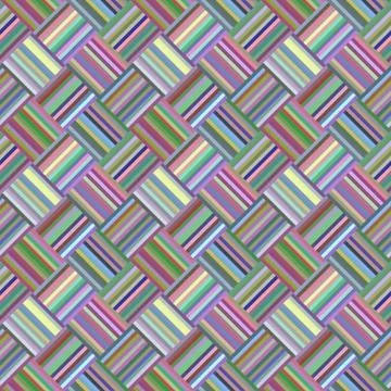 Colorful seamless diagonal striped square pattern - vector background Stock Illustration