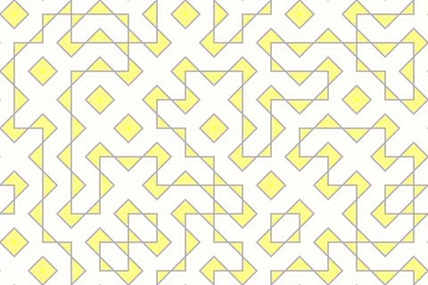 Colorful Seamless Geometric Maze Pattern, vector illustration Stock Illustration