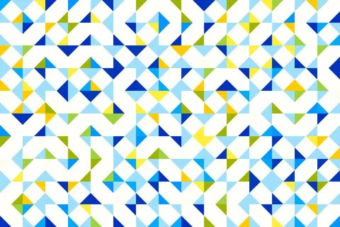 Colorful Seamless Geometric Maze Pattern, vector illustration Stock Illustration