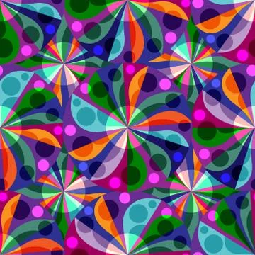 Colorful seamless geometric pattern Stock Illustration