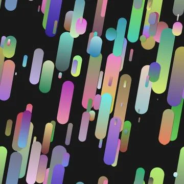 Colorful seamless gradient rounded stripe background pattern Stock Illustration