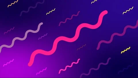 Colorful seamless loop abstract purple background with glowing neon lines Vídeos de archivo 141006496