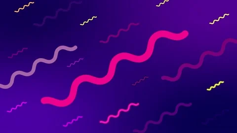Colorful seamless loop abstract purple background with glowing neon lines Vídeos de archivo 141006526