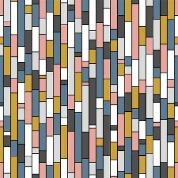Colorful seamless mosaic pattern - repeatable modern design. Creative stylish 스톡 일러스트