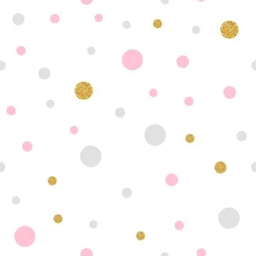 Colorful seamless pattern background with dots. Vector Illustration 库存插图