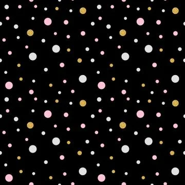 Colorful seamless pattern background with dots. Vector Illustration Stock Illustration
