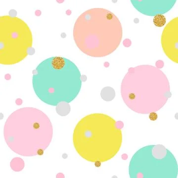 Colorful seamless pattern background with dots. Vector Illustration. EPS10 Stock Illustration
