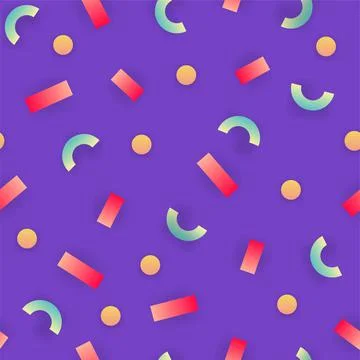 Colorful seamless pattern with dynamic design. Stock Illustration