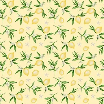 Colorful seamless pattern featuring summer berries on a bright background Stock Illustration