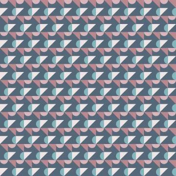 Colorful seamless pattern with geometric elements. Graphic design element. Ve Stock Illustration