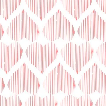 Colorful seamless pattern with hearts Illustrazione stock