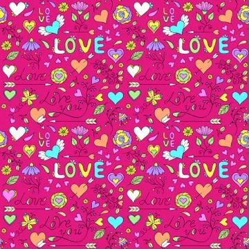 Colorful seamless pattern Stock Illustration