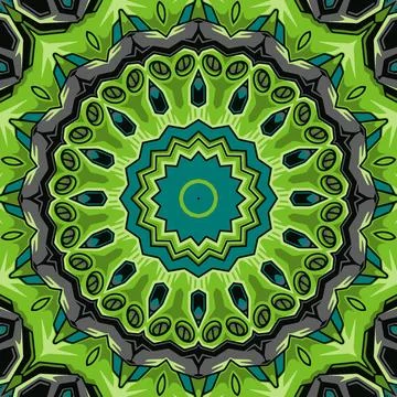 Colorful seamless pattern mandala design Stock Illustration