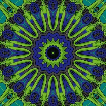 Colorful seamless pattern mandala design Stock Illustration