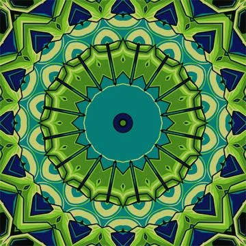 Colorful seamless pattern mandala design Stock Illustration