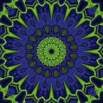 Colorful seamless pattern mandala design Stock Illustration