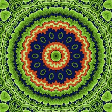 Colorful seamless pattern in mosaic style Stock Illustration