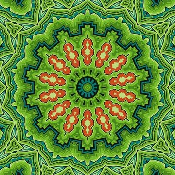 Colorful seamless pattern in mosaic style Stock Illustration