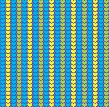 Colorful seamless patterns Valentine day Illustrazione stock
