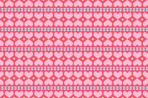 Colorful seamless patterns Valentine day Stock Illustration