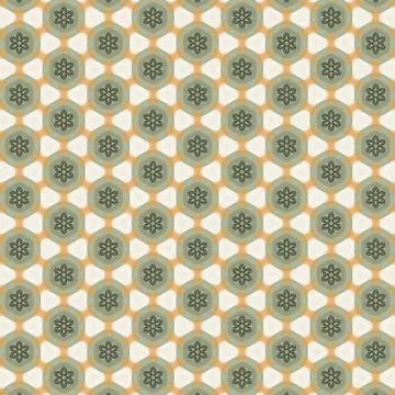 Colorful seamless repeating tile pattern for modern interiors design, wallpap Stock-Illustration