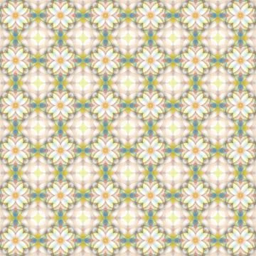 Colorful seamless repeating tile pattern for modern interiors design, wallpap Stock Illustration