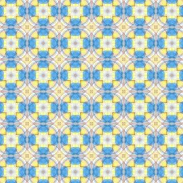 Colorful seamless repeating tile pattern for modern interiors design, wallpap Stock Illustration