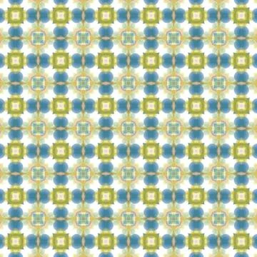 Colorful seamless repeating tile pattern for modern interiors design, wallpap Stock Illustration