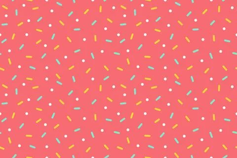 Colorful seamless sprinkle pattern Stock Illustration