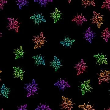 Colorful seamless stag beetles pattern background Stock Illustration