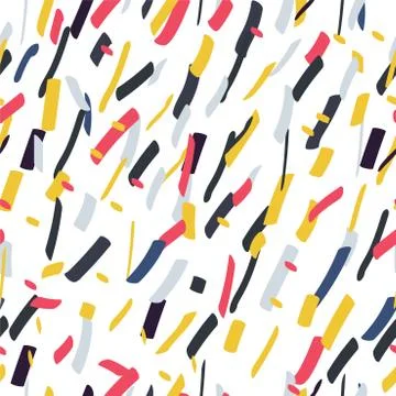 Colorful seamless stylish pattern - repeatable brush design. Vibrant creative 스톡 일러스트