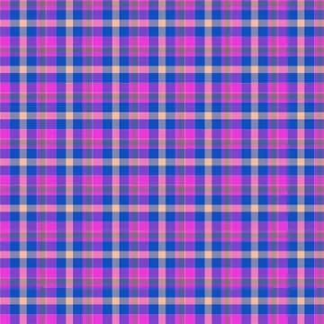 Colorful seamless tartan pattern in eyecatching colors Stock Illustration