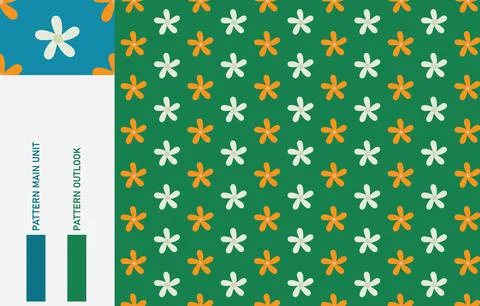 Colorful Seamless textile cloth pattern collection vector illustration Stock Illustration