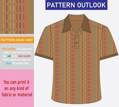 Colorful seamless textile cloth pattern collection vector illustration Stock-Illustration