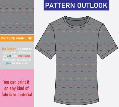 Colorful seamless textile cloth pattern collection vector illustration Stock Illustration