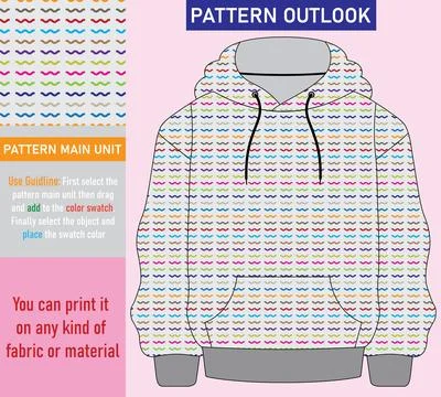Colorful seamless textile cloth pattern collection vector illustration Stock Illustration