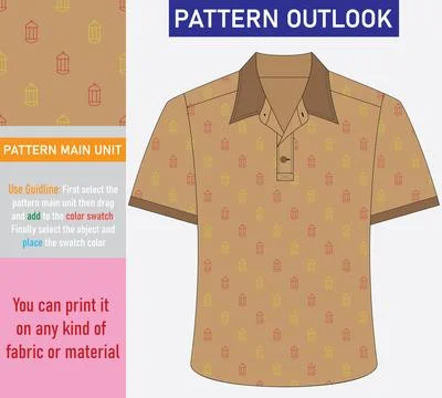 Colorful seamless textile cloth pattern collection vector illustration Stock Illustration