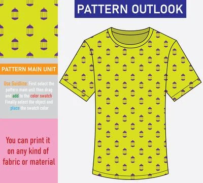 Colorful seamless textile cloth pattern collection vector illustration Stock Illustration