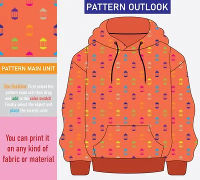 Colorful seamless textile cloth pattern collection vector illustration Stock Illustration