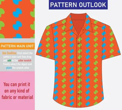 Colorful seamless textile cloth pattern collection vector illustration Stock Illustration