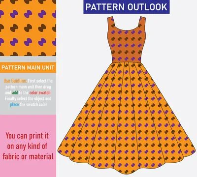 Colorful seamless textile cloth pattern collection vector illustration Stock Illustration