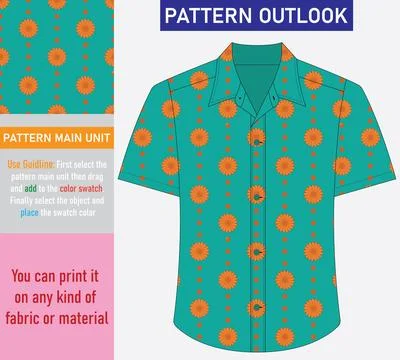 Colorful seamless textile pattern design Stock-Illustration