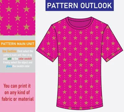 Colorful seamless textile pattern design Stock Illustration