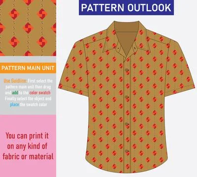 Colorful seamless textile pattern design Stock Illustration