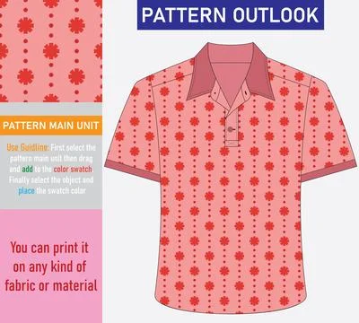 Colorful seamless textile pattern design Stock Illustration