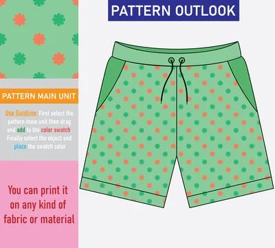 Colorful seamless textile pattern design Stock-Illustration