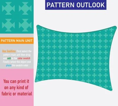Colorful seamless textile pattern design Illustrazione stock