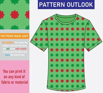 Colorful seamless textile pattern design Stock Illustration