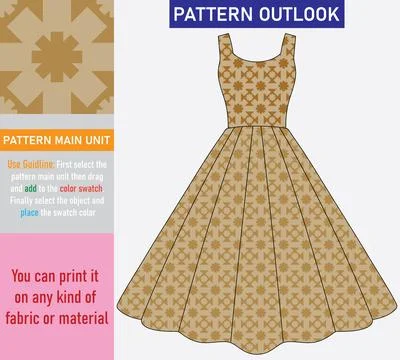 Colorful seamless textile pattern design Stock Illustration